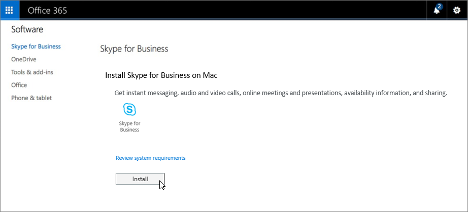 you cannot install skype for business in this location mac